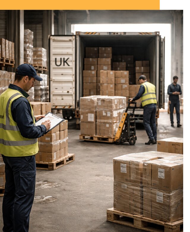 Доставка грузов из Великобритании с таможенным оформлением от 12899