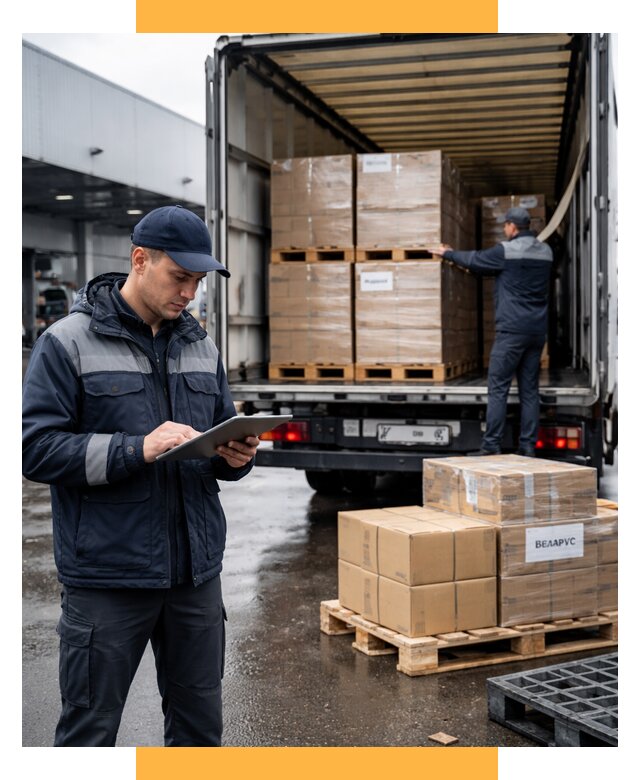 Доставка грузов из Беларуси от 15479 р. логистика СетСервис-Ксд