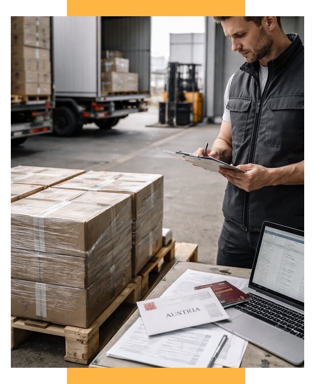 Доставка в Австрию от 67074 р. Логистика и экспорт СетСервис-Ксд